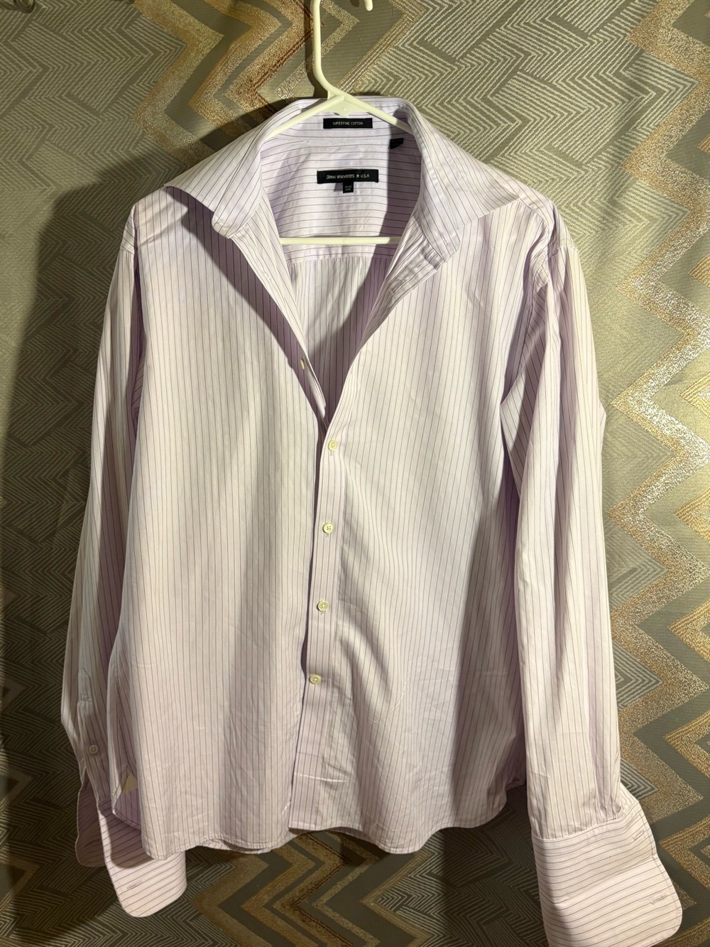 John Varvatos Light Purple Stripe Men's Dress Shirt